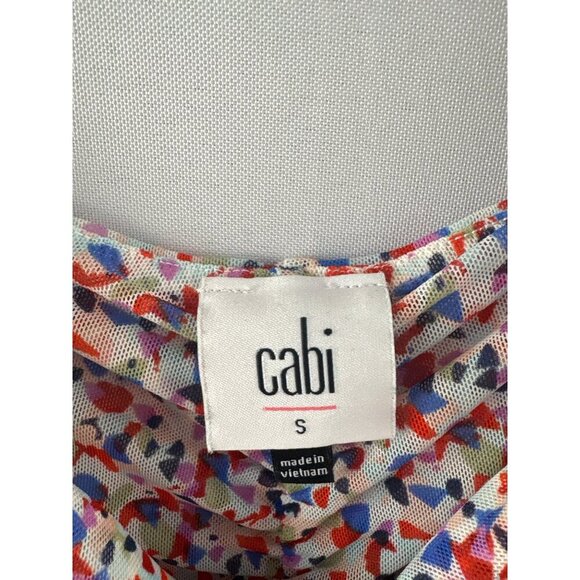 Cabi Womens Confetti Print Sleeveless Top S Nylon/Spandex - Picture 3 of 5